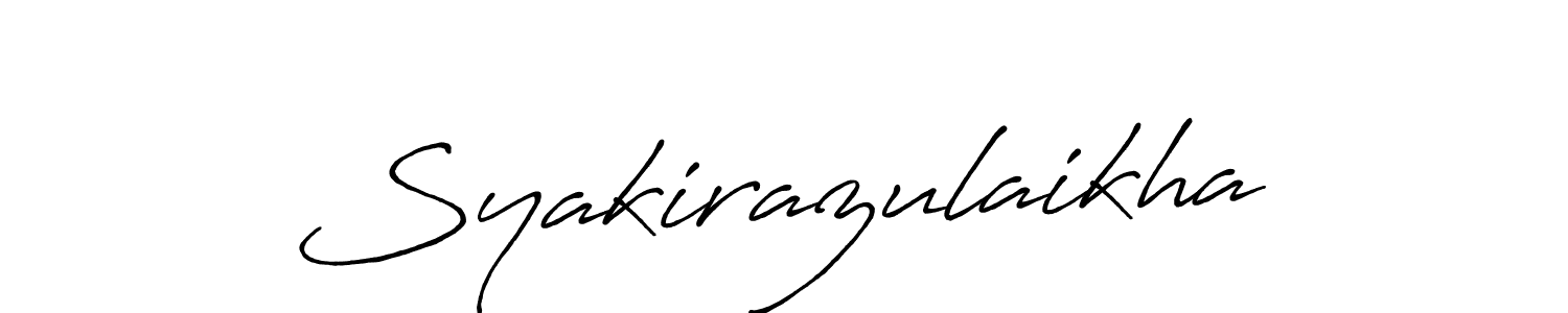 Make a beautiful signature design for name Syakirazulaikha. Use this online signature maker to create a handwritten signature for free. Syakirazulaikha signature style 7 images and pictures png