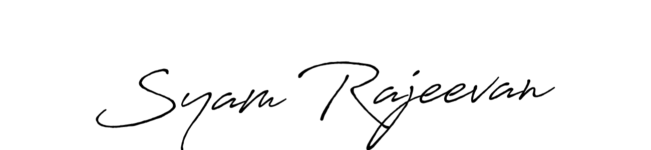 Syam Rajeevan stylish signature style. Best Handwritten Sign (Antro_Vectra_Bolder) for my name. Handwritten Signature Collection Ideas for my name Syam Rajeevan. Syam Rajeevan signature style 7 images and pictures png