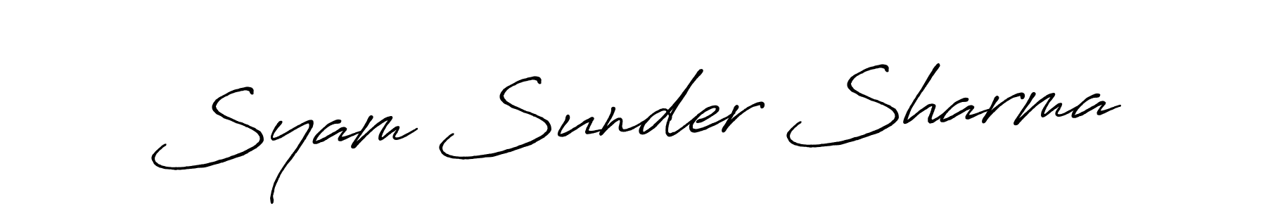 You can use this online signature creator to create a handwritten signature for the name Syam Sunder Sharma. This is the best online autograph maker. Syam Sunder Sharma signature style 7 images and pictures png
