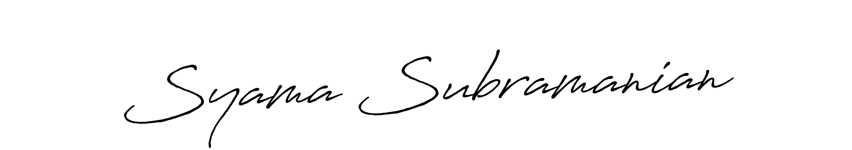 You can use this online signature creator to create a handwritten signature for the name Syama Subramanian. This is the best online autograph maker. Syama Subramanian signature style 7 images and pictures png
