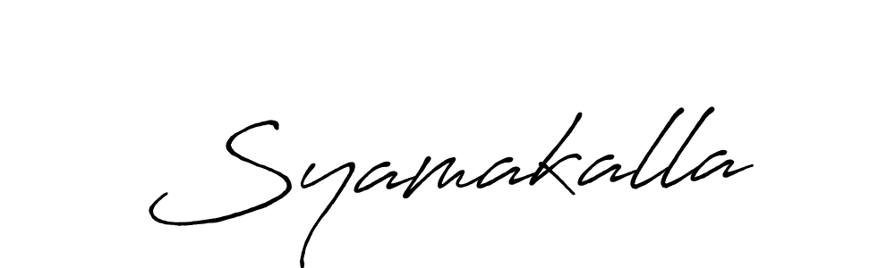 Make a short Syamakalla signature style. Manage your documents anywhere anytime using Antro_Vectra_Bolder. Create and add eSignatures, submit forms, share and send files easily. Syamakalla signature style 7 images and pictures png