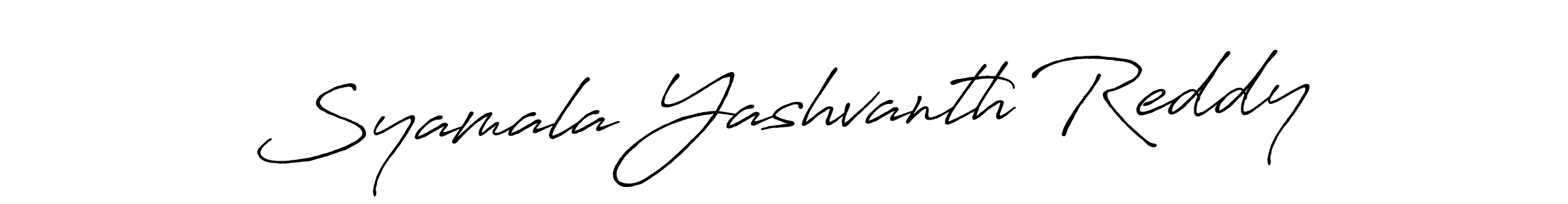 The best way (Antro_Vectra_Bolder) to make a short signature is to pick only two or three words in your name. The name Syamala Yashvanth Reddy include a total of six letters. For converting this name. Syamala Yashvanth Reddy signature style 7 images and pictures png