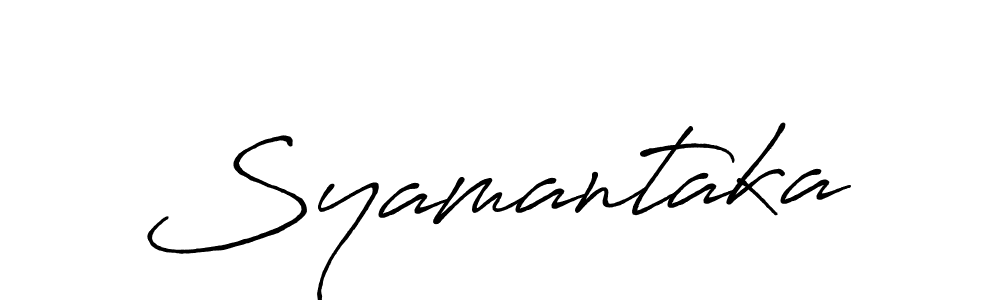 Design your own signature with our free online signature maker. With this signature software, you can create a handwritten (Antro_Vectra_Bolder) signature for name Syamantaka. Syamantaka signature style 7 images and pictures png