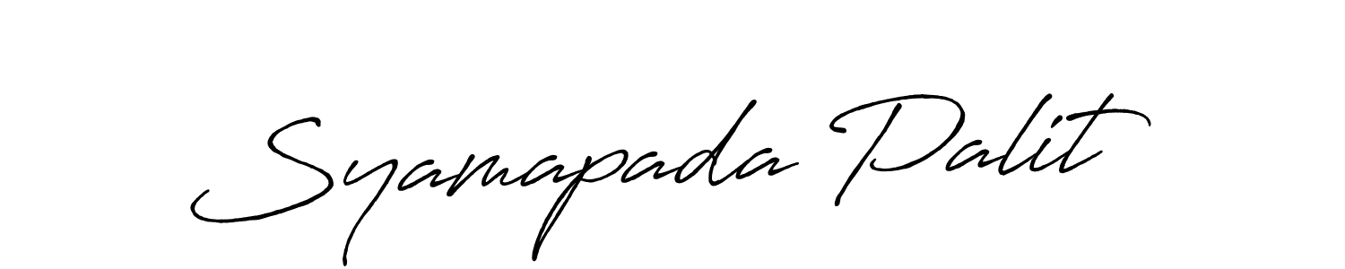 Use a signature maker to create a handwritten signature online. With this signature software, you can design (Antro_Vectra_Bolder) your own signature for name Syamapada Palit. Syamapada Palit signature style 7 images and pictures png