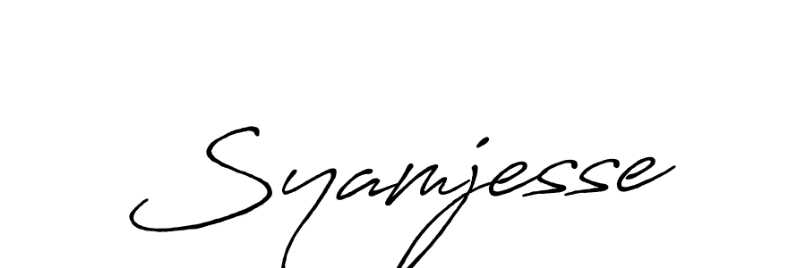 Once you've used our free online signature maker to create your best signature Antro_Vectra_Bolder style, it's time to enjoy all of the benefits that Syamjesse name signing documents. Syamjesse signature style 7 images and pictures png