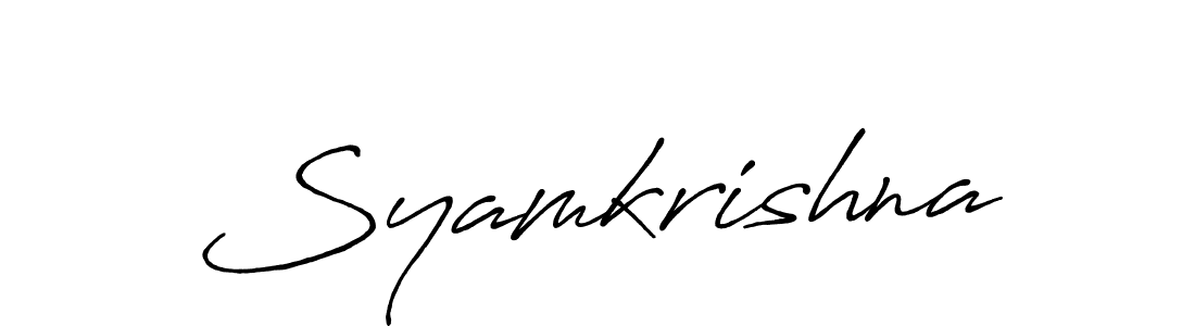 if you are searching for the best signature style for your name Syamkrishna. so please give up your signature search. here we have designed multiple signature styles  using Antro_Vectra_Bolder. Syamkrishna signature style 7 images and pictures png
