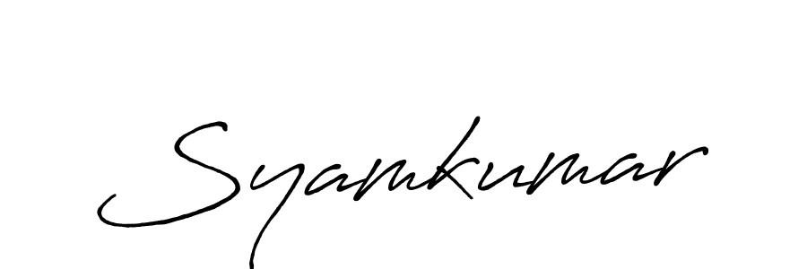 You can use this online signature creator to create a handwritten signature for the name Syamkumar. This is the best online autograph maker. Syamkumar signature style 7 images and pictures png