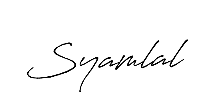 Similarly Antro_Vectra_Bolder is the best handwritten signature design. Signature creator online .You can use it as an online autograph creator for name Syamlal. Syamlal signature style 7 images and pictures png