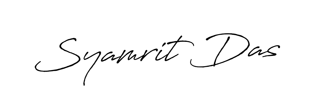 Also You can easily find your signature by using the search form. We will create Syamrit Das name handwritten signature images for you free of cost using Antro_Vectra_Bolder sign style. Syamrit Das signature style 7 images and pictures png