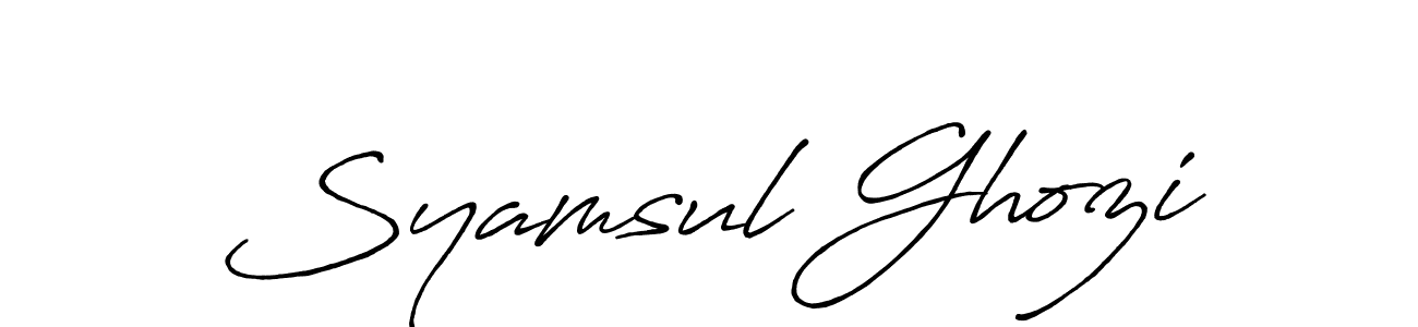 Here are the top 10 professional signature styles for the name Syamsul Ghozi. These are the best autograph styles you can use for your name. Syamsul Ghozi signature style 7 images and pictures png
