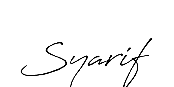 Also You can easily find your signature by using the search form. We will create Syarif name handwritten signature images for you free of cost using Antro_Vectra_Bolder sign style. Syarif signature style 7 images and pictures png