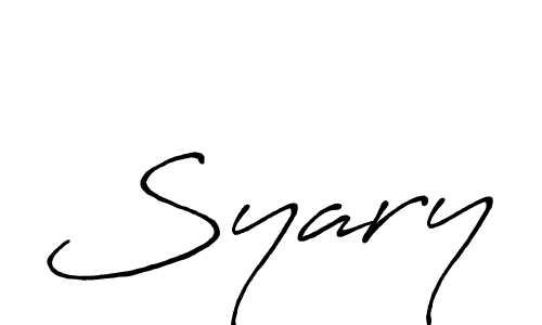 Also we have Syary name is the best signature style. Create professional handwritten signature collection using Antro_Vectra_Bolder autograph style. Syary signature style 7 images and pictures png