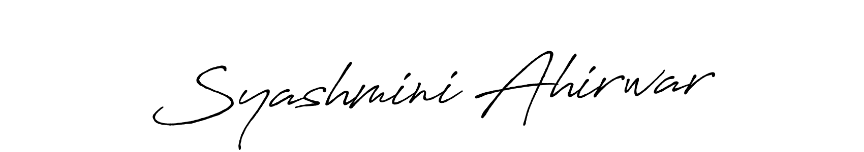 It looks lik you need a new signature style for name Syashmini Ahirwar. Design unique handwritten (Antro_Vectra_Bolder) signature with our free signature maker in just a few clicks. Syashmini Ahirwar signature style 7 images and pictures png