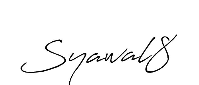 Design your own signature with our free online signature maker. With this signature software, you can create a handwritten (Antro_Vectra_Bolder) signature for name Syawal8. Syawal8 signature style 7 images and pictures png