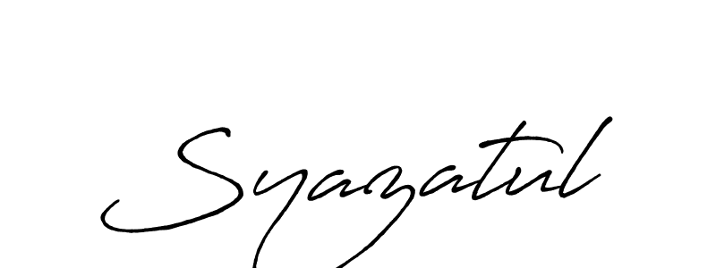 How to Draw Syazatul signature style? Antro_Vectra_Bolder is a latest design signature styles for name Syazatul. Syazatul signature style 7 images and pictures png