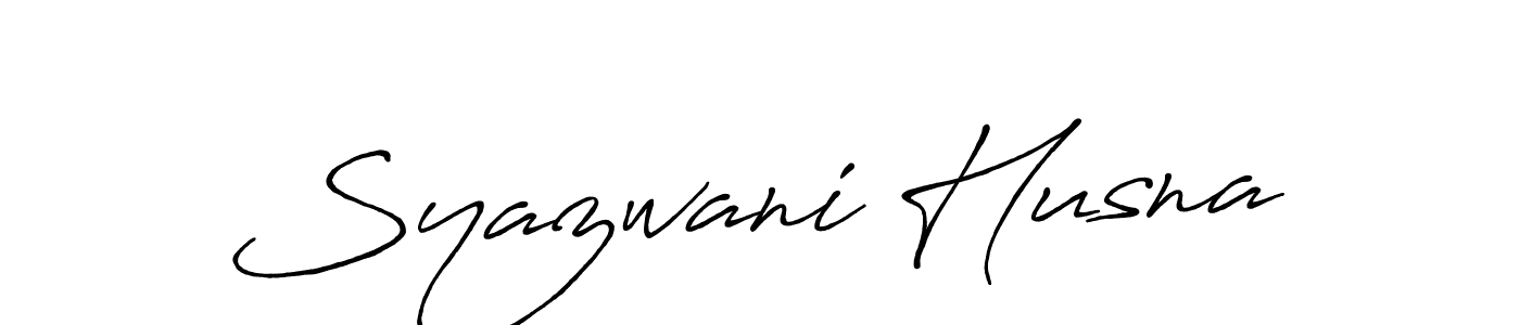 Once you've used our free online signature maker to create your best signature Antro_Vectra_Bolder style, it's time to enjoy all of the benefits that Syazwani Husna name signing documents. Syazwani Husna signature style 7 images and pictures png