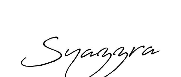 It looks lik you need a new signature style for name Syazzra. Design unique handwritten (Antro_Vectra_Bolder) signature with our free signature maker in just a few clicks. Syazzra signature style 7 images and pictures png