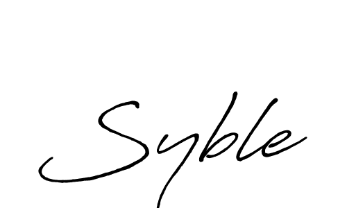 Design your own signature with our free online signature maker. With this signature software, you can create a handwritten (Antro_Vectra_Bolder) signature for name Syble. Syble signature style 7 images and pictures png