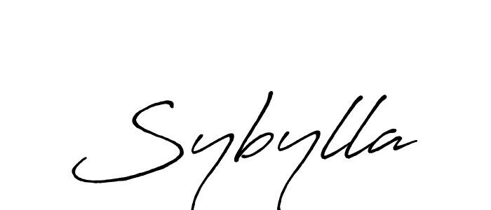 Sybylla stylish signature style. Best Handwritten Sign (Antro_Vectra_Bolder) for my name. Handwritten Signature Collection Ideas for my name Sybylla. Sybylla signature style 7 images and pictures png