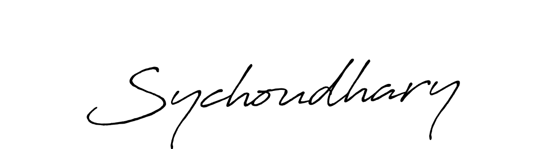 How to Draw Sychoudhary signature style? Antro_Vectra_Bolder is a latest design signature styles for name Sychoudhary. Sychoudhary signature style 7 images and pictures png