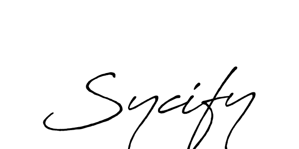 Make a short Sycify signature style. Manage your documents anywhere anytime using Antro_Vectra_Bolder. Create and add eSignatures, submit forms, share and send files easily. Sycify signature style 7 images and pictures png