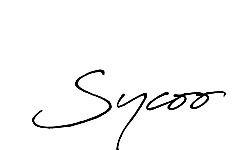 The best way (Antro_Vectra_Bolder) to make a short signature is to pick only two or three words in your name. The name Sycoo include a total of six letters. For converting this name. Sycoo signature style 7 images and pictures png