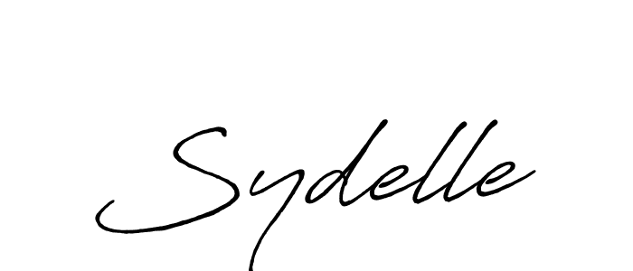 Create a beautiful signature design for name Sydelle. With this signature (Antro_Vectra_Bolder) fonts, you can make a handwritten signature for free. Sydelle signature style 7 images and pictures png