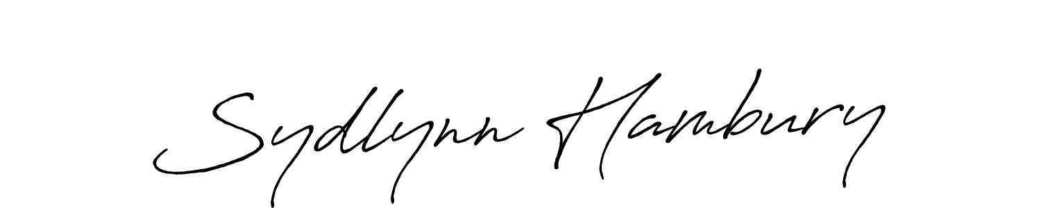 You should practise on your own different ways (Antro_Vectra_Bolder) to write your name (Sydlynn Hambury) in signature. don't let someone else do it for you. Sydlynn Hambury signature style 7 images and pictures png