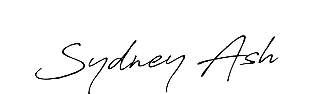 Sydney Ash stylish signature style. Best Handwritten Sign (Antro_Vectra_Bolder) for my name. Handwritten Signature Collection Ideas for my name Sydney Ash. Sydney Ash signature style 7 images and pictures png