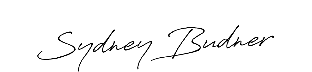 Create a beautiful signature design for name Sydney Budner. With this signature (Antro_Vectra_Bolder) fonts, you can make a handwritten signature for free. Sydney Budner signature style 7 images and pictures png