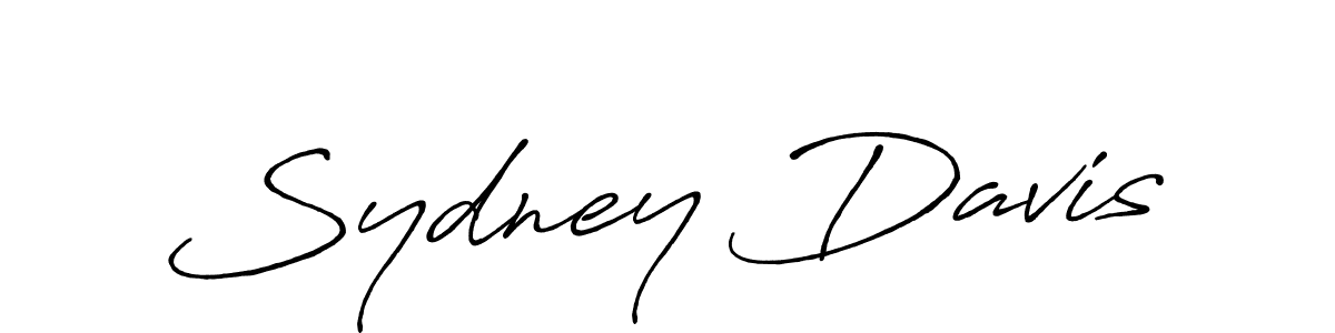 How to make Sydney Davis signature? Antro_Vectra_Bolder is a professional autograph style. Create handwritten signature for Sydney Davis name. Sydney Davis signature style 7 images and pictures png
