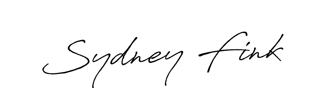 Design your own signature with our free online signature maker. With this signature software, you can create a handwritten (Antro_Vectra_Bolder) signature for name Sydney Fink. Sydney Fink signature style 7 images and pictures png