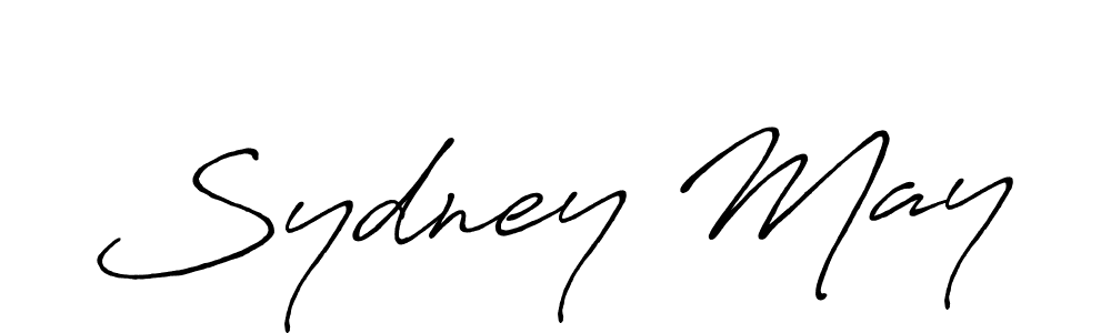 The best way (Antro_Vectra_Bolder) to make a short signature is to pick only two or three words in your name. The name Sydney May include a total of six letters. For converting this name. Sydney May signature style 7 images and pictures png