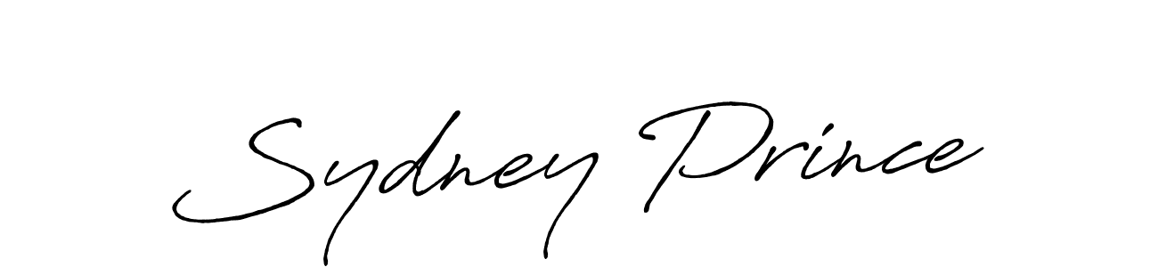 You should practise on your own different ways (Antro_Vectra_Bolder) to write your name (Sydney Prince) in signature. don't let someone else do it for you. Sydney Prince signature style 7 images and pictures png