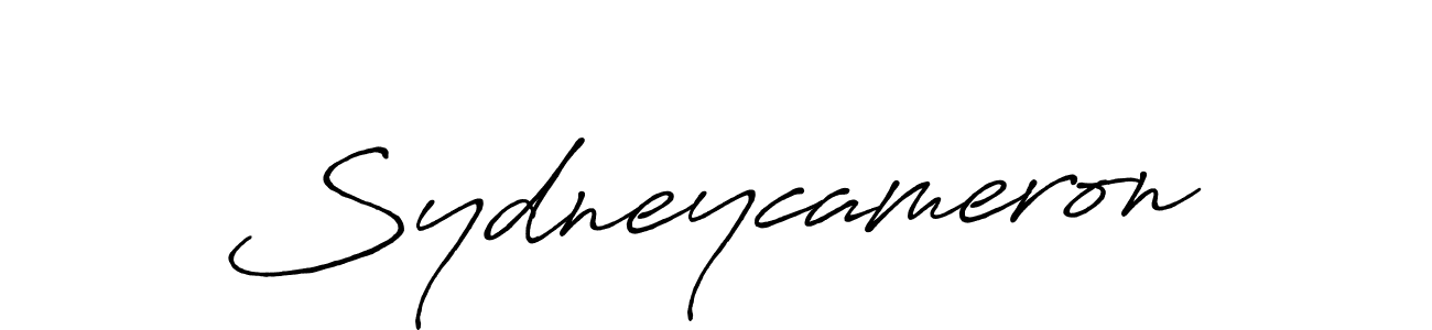 Create a beautiful signature design for name Sydneycameron. With this signature (Antro_Vectra_Bolder) fonts, you can make a handwritten signature for free. Sydneycameron signature style 7 images and pictures png