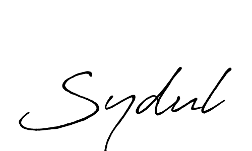 How to make Sydul signature? Antro_Vectra_Bolder is a professional autograph style. Create handwritten signature for Sydul name. Sydul signature style 7 images and pictures png