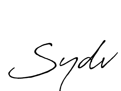 Best and Professional Signature Style for Sydv. Antro_Vectra_Bolder Best Signature Style Collection. Sydv signature style 7 images and pictures png