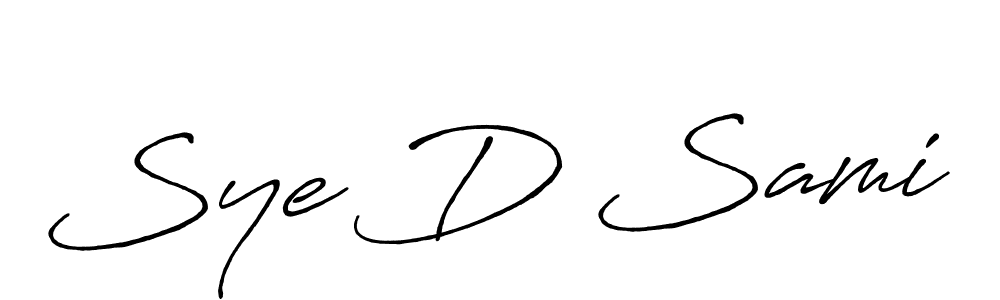 Sye D Sami stylish signature style. Best Handwritten Sign (Antro_Vectra_Bolder) for my name. Handwritten Signature Collection Ideas for my name Sye D Sami. Sye D Sami signature style 7 images and pictures png