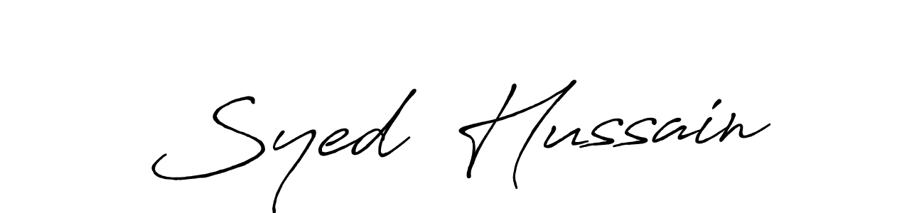 How to make Syed  Hussain signature? Antro_Vectra_Bolder is a professional autograph style. Create handwritten signature for Syed  Hussain name. Syed  Hussain signature style 7 images and pictures png