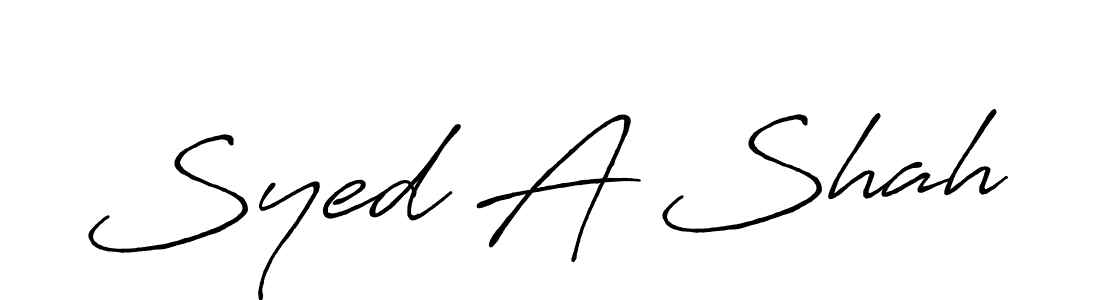 It looks lik you need a new signature style for name Syed A Shah. Design unique handwritten (Antro_Vectra_Bolder) signature with our free signature maker in just a few clicks. Syed A Shah signature style 7 images and pictures png