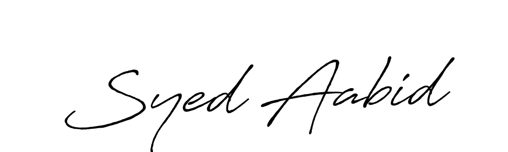 Also You can easily find your signature by using the search form. We will create Syed Aabid name handwritten signature images for you free of cost using Antro_Vectra_Bolder sign style. Syed Aabid signature style 7 images and pictures png