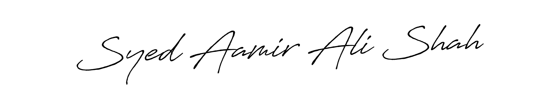 Also we have Syed Aamir Ali Shah name is the best signature style. Create professional handwritten signature collection using Antro_Vectra_Bolder autograph style. Syed Aamir Ali Shah signature style 7 images and pictures png