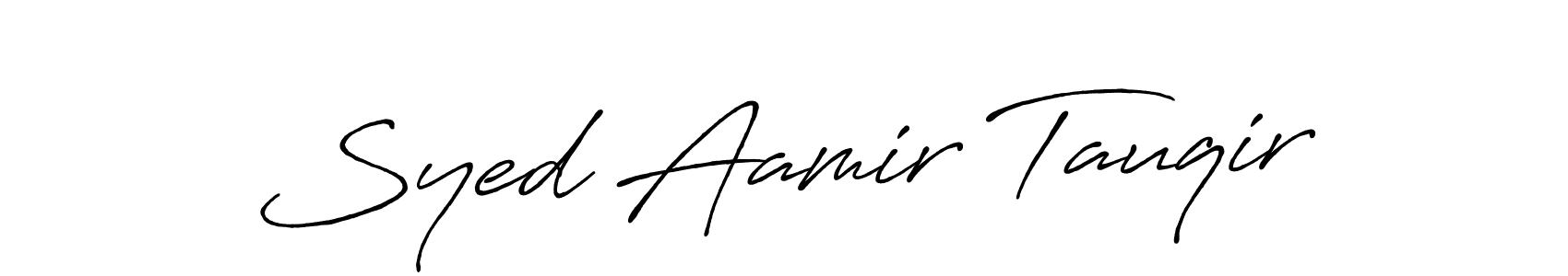Make a beautiful signature design for name Syed Aamir Tauqir. Use this online signature maker to create a handwritten signature for free. Syed Aamir Tauqir signature style 7 images and pictures png