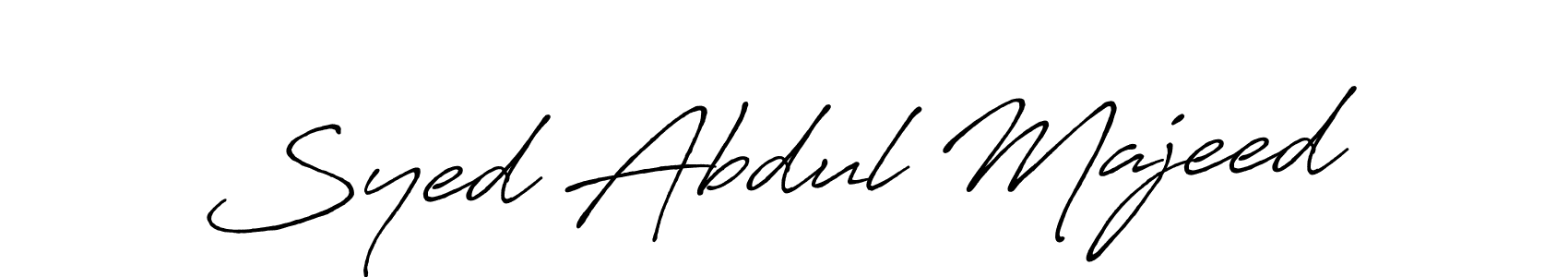 Make a beautiful signature design for name Syed Abdul Majeed. With this signature (Antro_Vectra_Bolder) style, you can create a handwritten signature for free. Syed Abdul Majeed signature style 7 images and pictures png