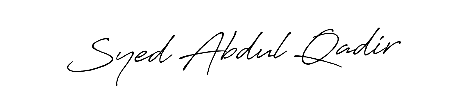 if you are searching for the best signature style for your name Syed Abdul Qadir. so please give up your signature search. here we have designed multiple signature styles  using Antro_Vectra_Bolder. Syed Abdul Qadir signature style 7 images and pictures png