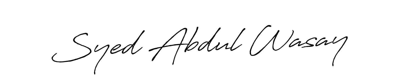 Once you've used our free online signature maker to create your best signature Antro_Vectra_Bolder style, it's time to enjoy all of the benefits that Syed Abdul Wasay name signing documents. Syed Abdul Wasay signature style 7 images and pictures png