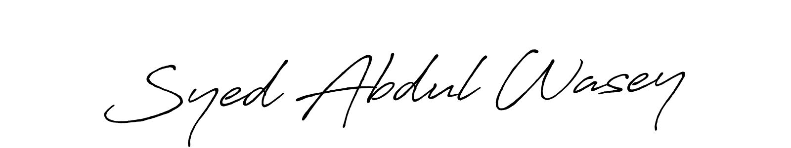 Also You can easily find your signature by using the search form. We will create Syed Abdul Wasey name handwritten signature images for you free of cost using Antro_Vectra_Bolder sign style. Syed Abdul Wasey signature style 7 images and pictures png