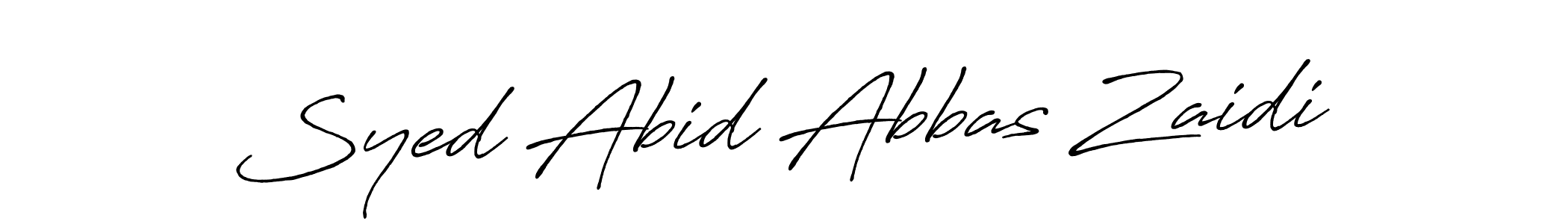 Make a short Syed Abid Abbas Zaidi signature style. Manage your documents anywhere anytime using Antro_Vectra_Bolder. Create and add eSignatures, submit forms, share and send files easily. Syed Abid Abbas Zaidi signature style 7 images and pictures png