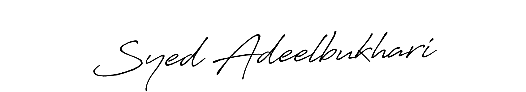 Create a beautiful signature design for name Syed Adeelbukhari. With this signature (Antro_Vectra_Bolder) fonts, you can make a handwritten signature for free. Syed Adeelbukhari signature style 7 images and pictures png