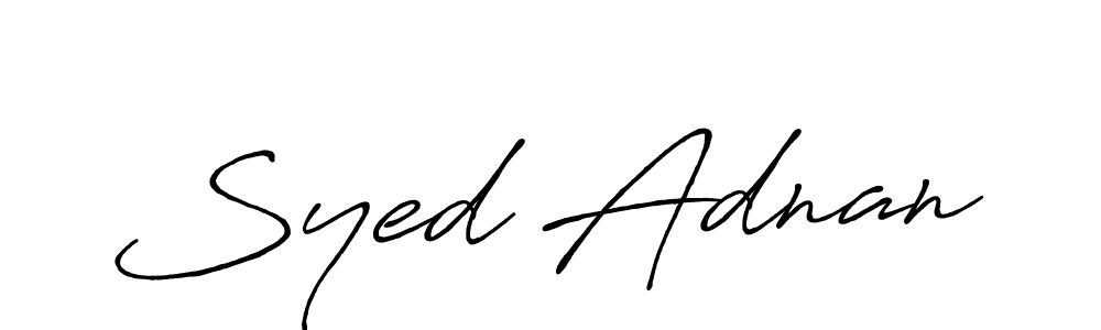 Syed Adnan stylish signature style. Best Handwritten Sign (Antro_Vectra_Bolder) for my name. Handwritten Signature Collection Ideas for my name Syed Adnan. Syed Adnan signature style 7 images and pictures png